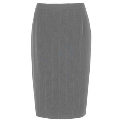 Pinstripe Pencil Skirt