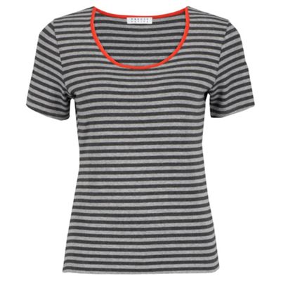 Precis Petite Petite Grey Melange Stripe Jersey