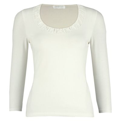 Precis Petite Petite Ivory Ruched Jersey
