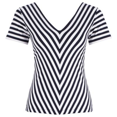 Petite Chevron Stripe Jersey