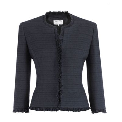 Precis Petite Petite Navy Collarless Jacket