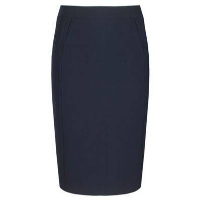 Precis Petite Petite Classic Navy Pencil Skirt