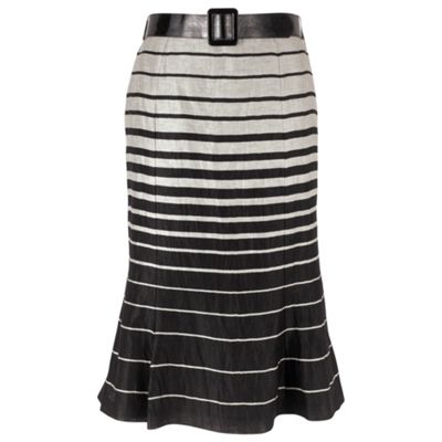Petite Graduated Stripe Skirt