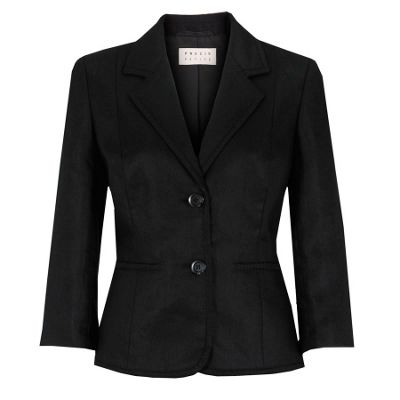 Precis Petite Petite Black Linen Jacket