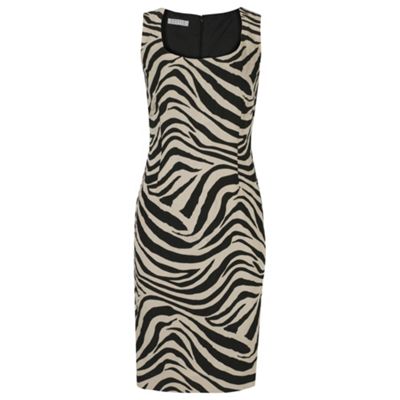 Petite Abstract Animal Print Shift Dress