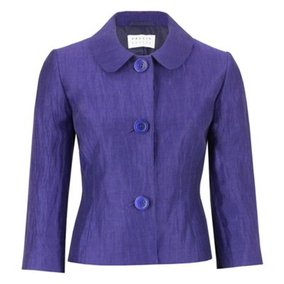 Precis Petite Violet Crinkle Jacket