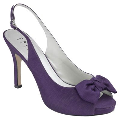 Violet Peep Toe Shoes