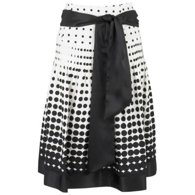 Precis Petite Petite Monochrome Spot Linen Skirt