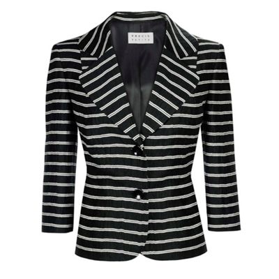 Striped Crinkle Jacket