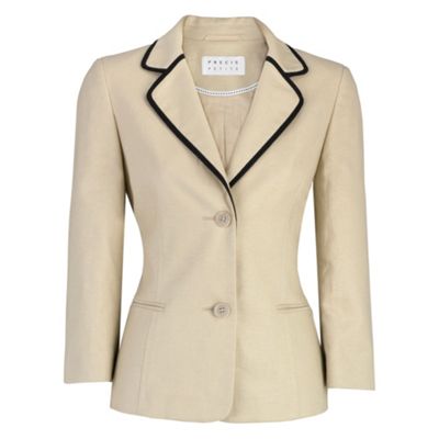 Precis Petite Petite Stone Linen Blazer