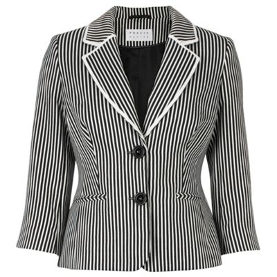 Petite Striped Linen Jacket