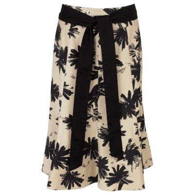 Precis Petite Petite Brushstroke Flower Print Skirt