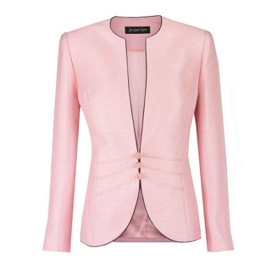 Petal Satin Trim Jacket