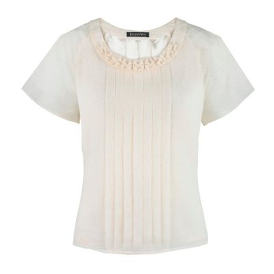 Jacques Vert Twinkle Chiffon Pleated Top