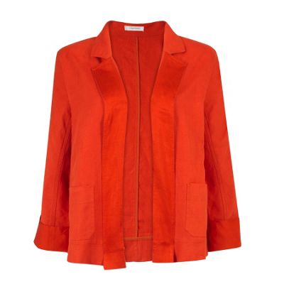 Orange Linen Jacket