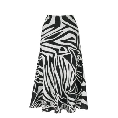 Windsmoor Lily Print Linen Skirt