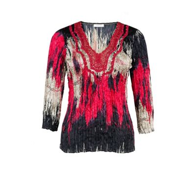 Windsmoor Brush Stroke Crinkle Blouse