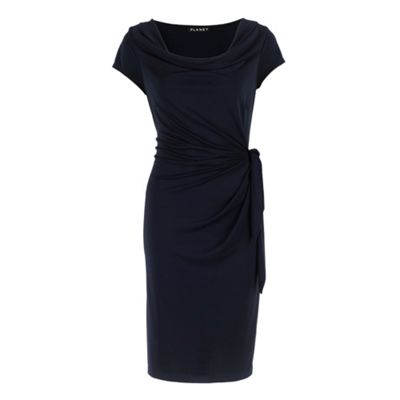 Navy Jersey Knot Dress - Day dresses - Dresses - Women -