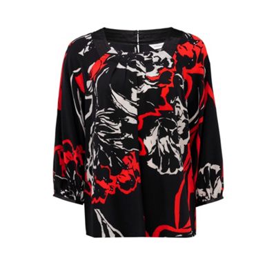 Windsmoor Shadow Print Silk Blouse