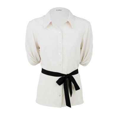 Ivory sash blouse
