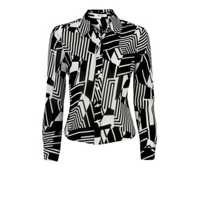 Petite graphic print blouse