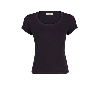 Precis Petite Petite Black Cap Sleeve T-Shirt