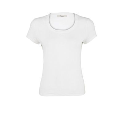 Precis Petite Petite White Cap Sleeve T-Shirt