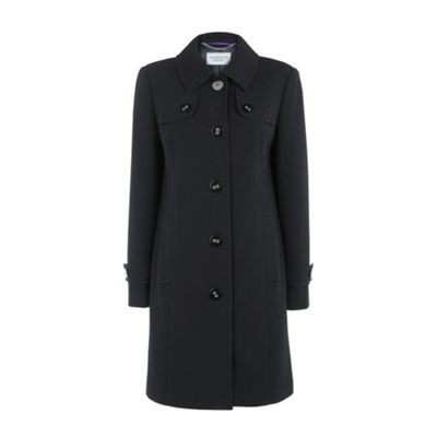 Black Trench Style Coat