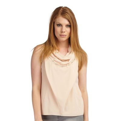 Planet Pale Blush Chain Silk Blouse