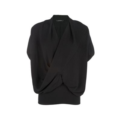 Planet Black Drape Blouse