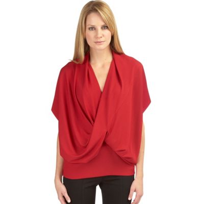 Planet Red Drape Blouse