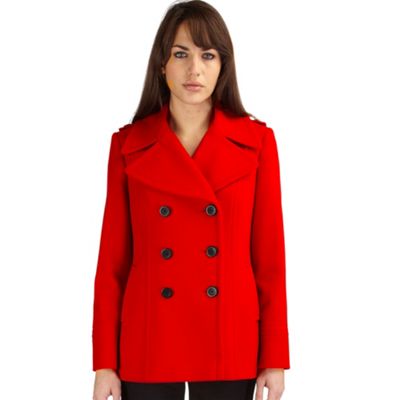 Red Pea Coat