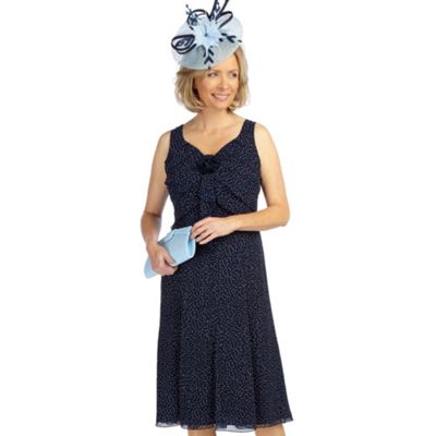 Monique Spot Chiffon Dress
