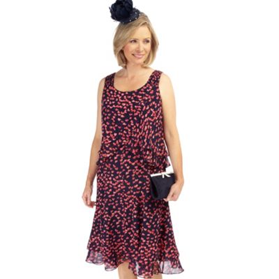 Scattered Hearts Print Dress
