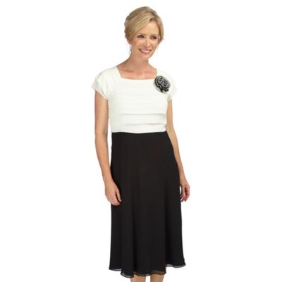 Creme Layered Bodice Dress