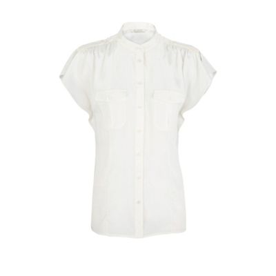 Planet Ivory Frill Sleeve Blouse