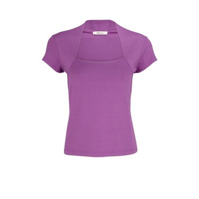 Mauve Shrug Style Jersey Top
