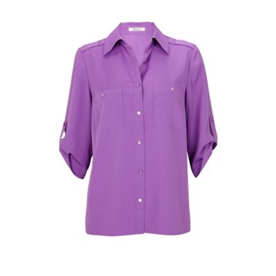 Precis Petite Mauve Utility Blouse