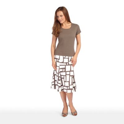 Quarry Block Print Skirt