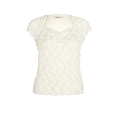 Ivory Sweetheart Lace Top