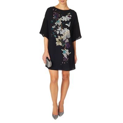 Phase Eight - Black naoki print dress
