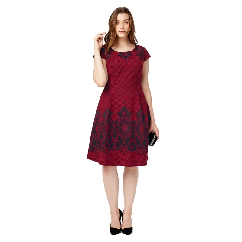 Debenhams shop maroon dress