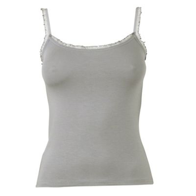 Slate Sequin Organza Camisole