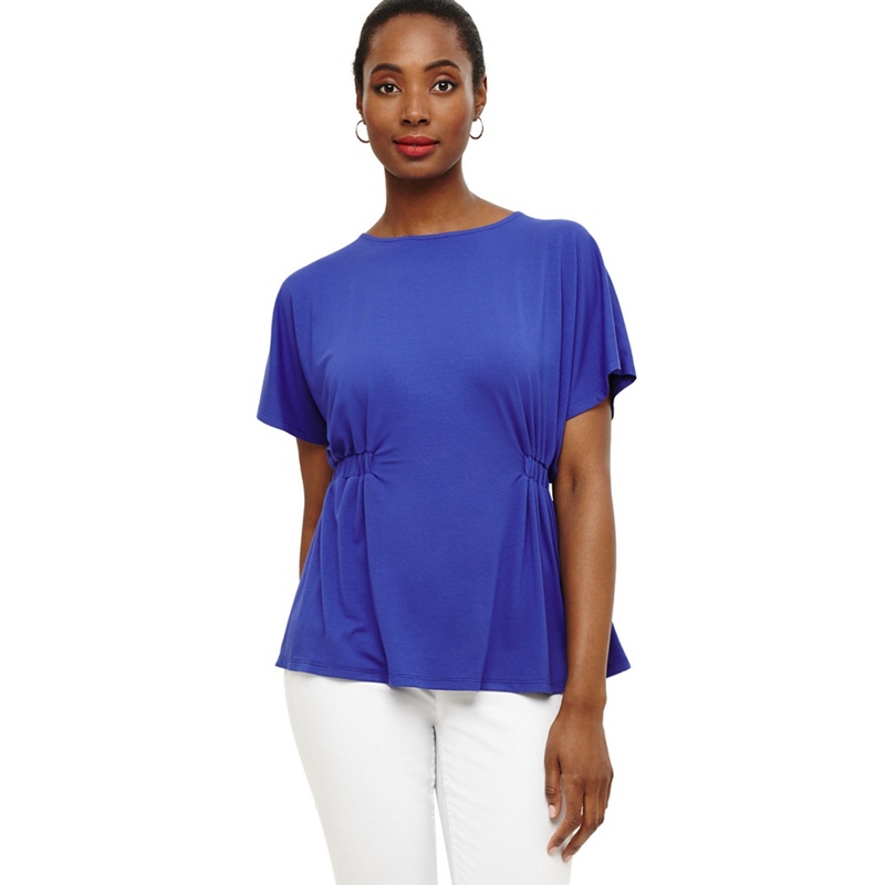 Phase Eight - Blue Gloria Gathered  Waist Top Review