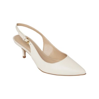 Phase Eight Cream phoebe kitten heel shoes- at Debenhams