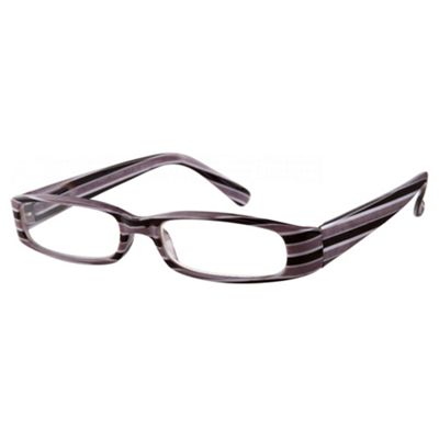 Grey and Black Galliano Fashion Reading Glasses