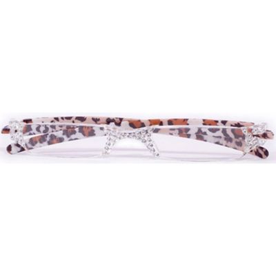 Beige Leopard Opera Fashion Reading Glasses