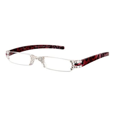 Red Leopard Opera Fashion Reading Glasses