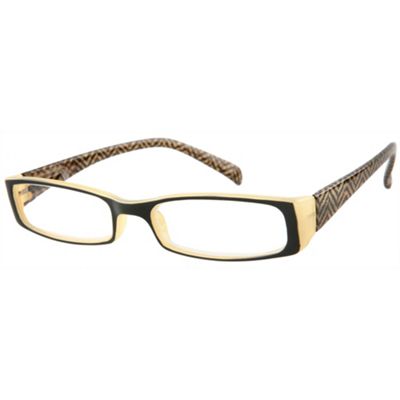 Yellow Chevron Fashion Reading Glasses