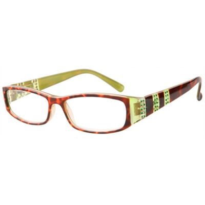 Green Darcey Fashion Reading Glasses